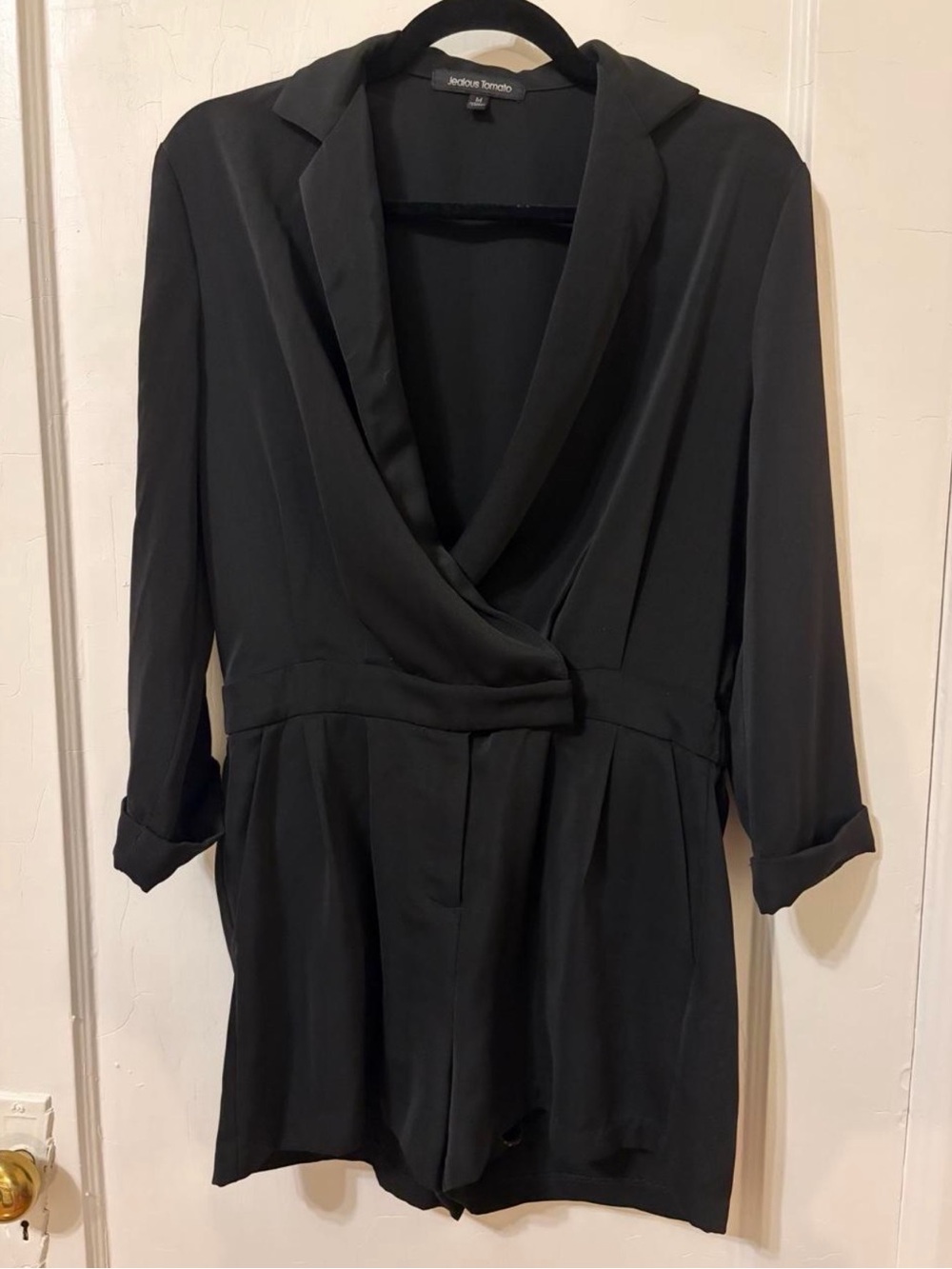 Black, formal romper